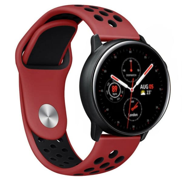 EBN urrem til Samsung Galaxy Watch Active 2 (44mm) - rÃ¸d / sort