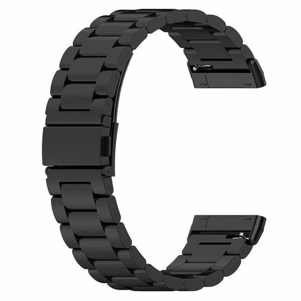 Urrem Rustfrit stÃ¥l til Fitbit Sense - Sort