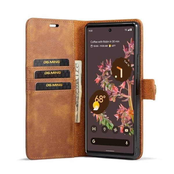 Wallet DG-Ming 2i1 til Google Pixel 6 - Brun