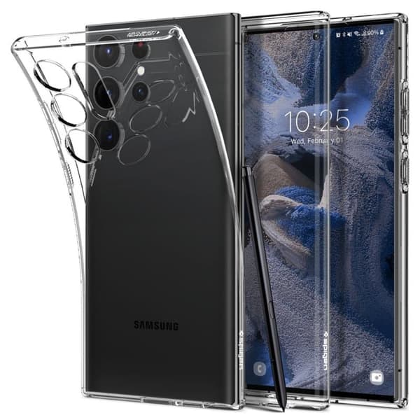 Spigen Liquid Crystal deksel til Samsung Galaxy S23 Ultra - Crys