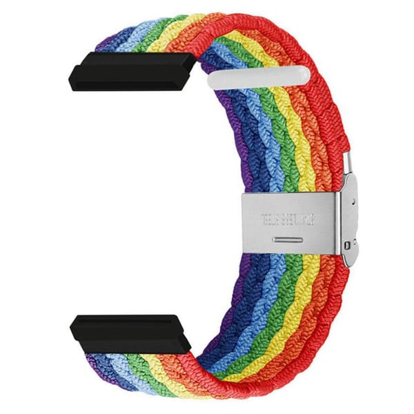 Flettet elastisk urrem til Fitbit Sense 2 - Pride