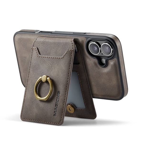 DG-Ming Magking K1 2i1 cover til Apple iPhone 16 Plus - Coffee