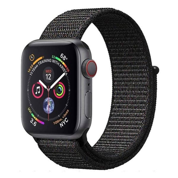 Nylon Urrem til Apple Watch 8 (41mm) - Black Pink