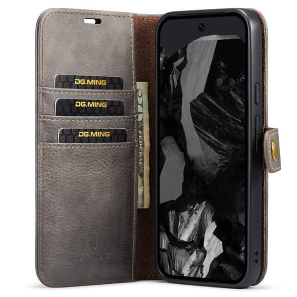 Wallet DG-Ming 2i1 til Google Pixel 9 Pro - GrÃ¥