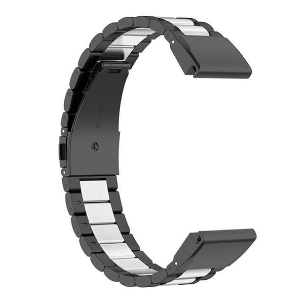 Rustfrit stÃ¥l urrem til Garmin Forerunner 970 - Sort/SÃ¸lv
