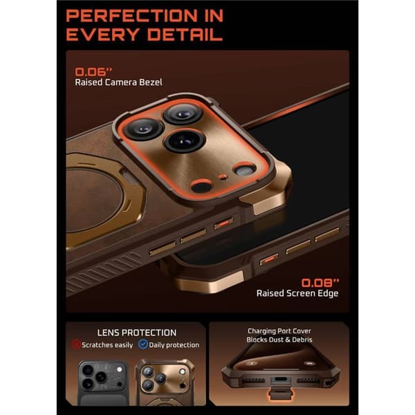 SUPCASE UB Grip cover til Apple iPhone 17 Pro Max - Brown