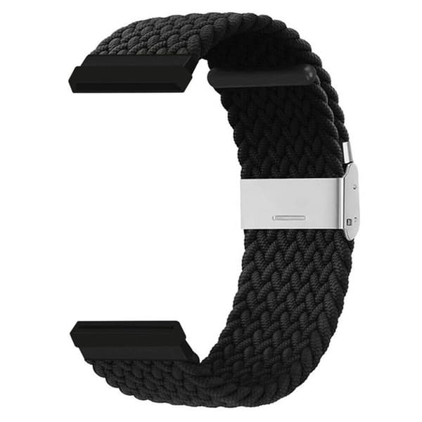 Flätat klockarmband till Fitbit Versa 4 - Svart