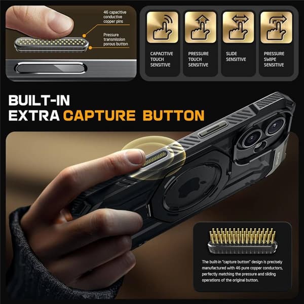SUPCASE UB Grip cover til Apple iPhone 16 - Sort