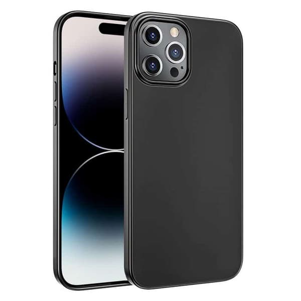 Silikondeksel til Apple iPhone 14 Pro Max - Svart