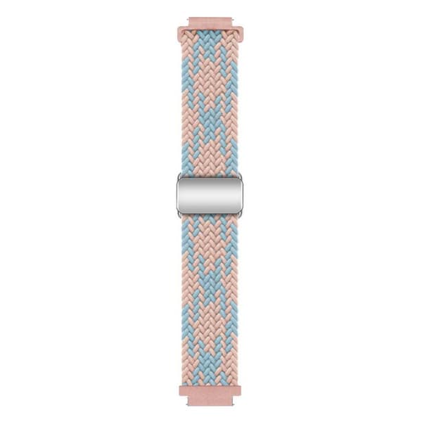 Flettet magnetisk urrem til Garmin Venu 3S - Blue Pink