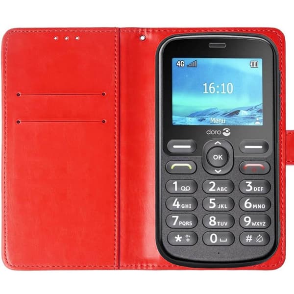 Wallet cover 2-kort til Doro 1881 - Rød