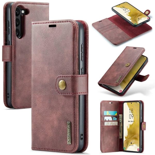 Wallet DG-Ming 2i1 til Samsung Galaxy S24 Plus - Rød