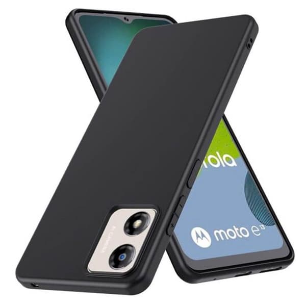 Silikone cover til Motorola Moto E13 - Sort