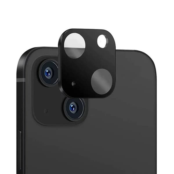 Kamera lins glas till Apple iPhone 15 Plus - Svart