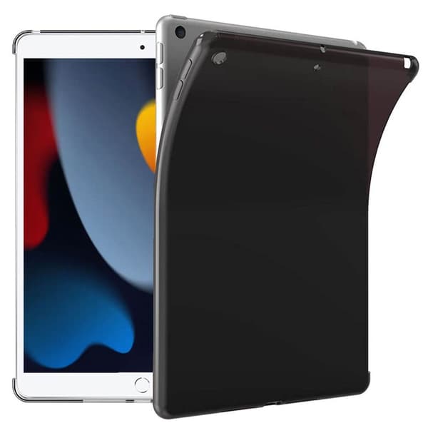 Silikoni tablettikotelo Apple iPad 10.2 (2020) - Musta
