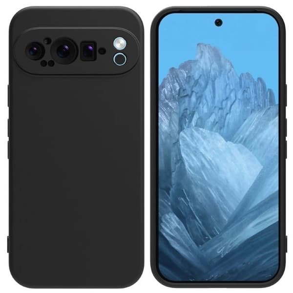 Liquid silikone cover til Google Pixel 9 Pro XL - Sort