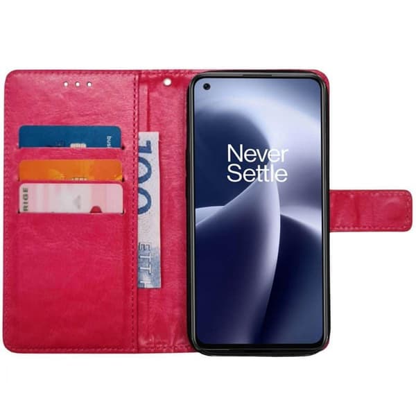 Plånboksfodral 3-kort till OnePlus Nord 2T 5G - Rosa