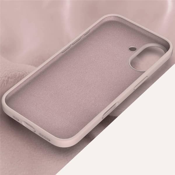 Liquid silikone cover til Apple iPhone 16 Plus - Pink Sand