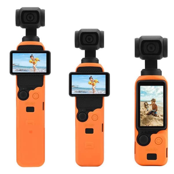 3-pack BRDRC silikondeksel til DJI Osmo Pocket 3 - Oransje