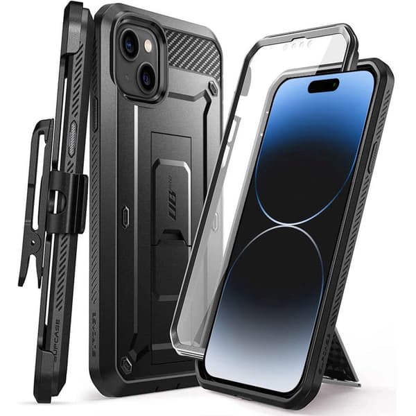 SUPCASE UB Pro deksel til Apple iPhone 15 Plus - Svart