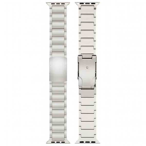 BEAD Titanium urrem til Apple Watch S12 (42mm) - Sølv