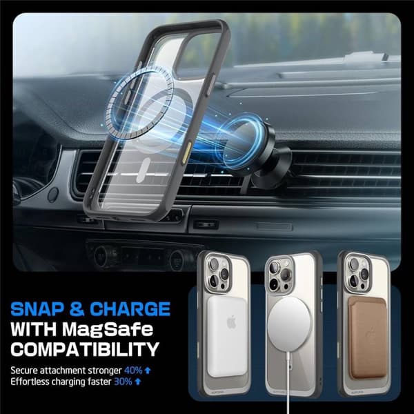SUPCASE UB Mag cover til Apple iPhone 16 Pro Max - Grey