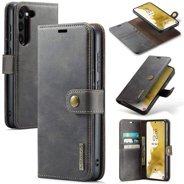 Wallet DG-Ming 2i1 til Samsung Galaxy S24 FE - GrÃ¥