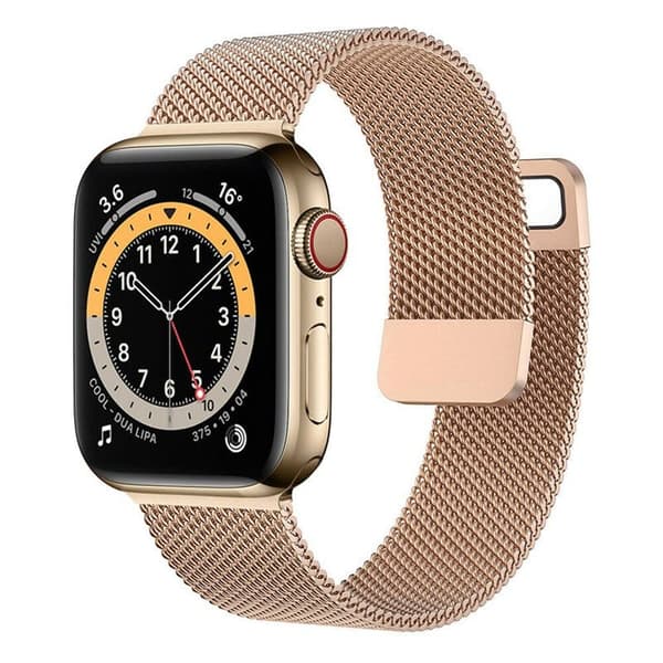 Split milanese klokkereim til Apple Watch 7 (41mm) - Rosè
