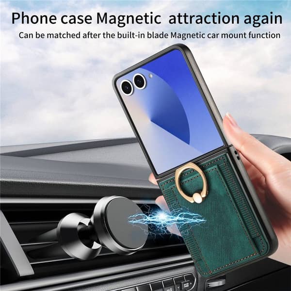 Elastic Ring Case til Samsung Galaxy Z Flip 7 - Pine Green