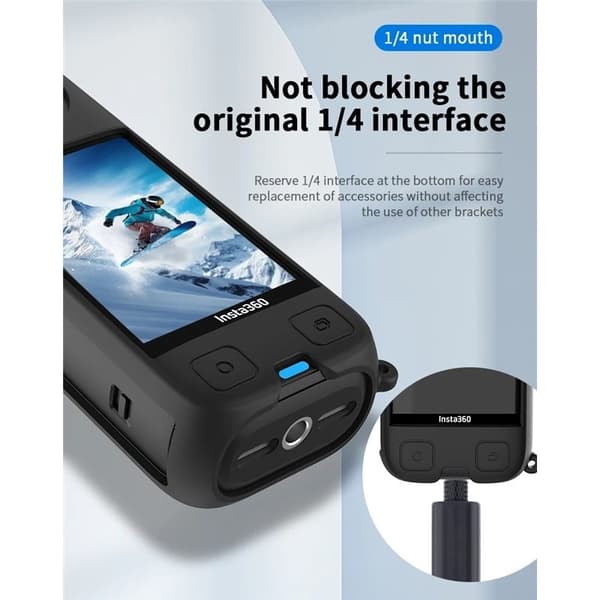 Cynova silikon deksel til Insta360 X4 – Svart