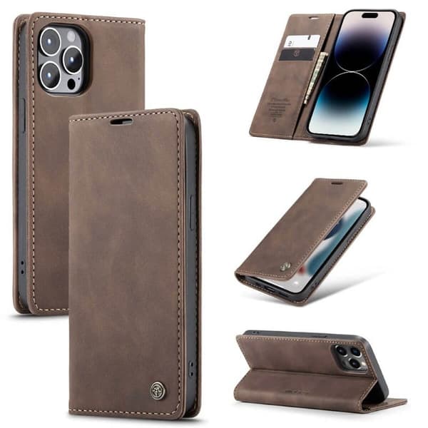 CaseMe mobildeksel 013 til Apple iPhone 14 Pro Max - Coffee