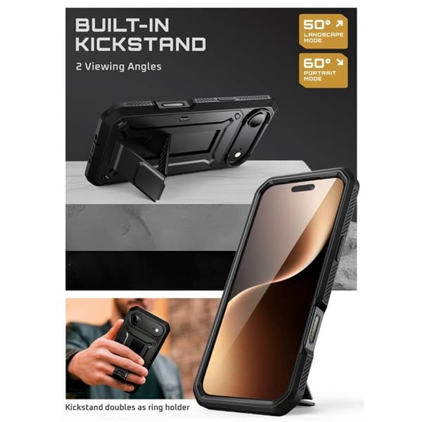 SUPCASE UB Pro cover til Apple iPhone Air - Sort