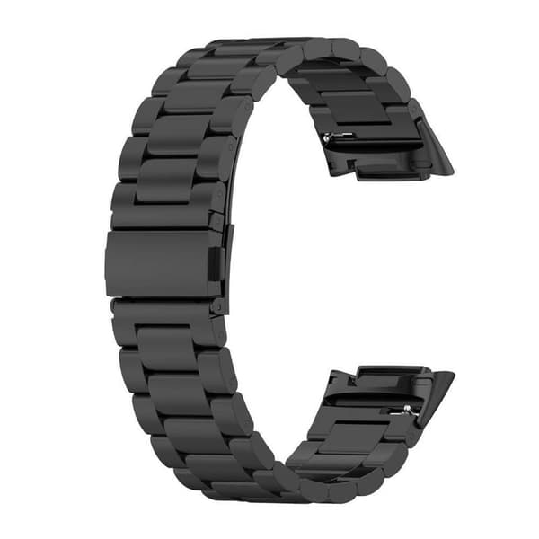 Urrem Rustfrit stÃ¥l til Fitbit Charge 6 - Sort