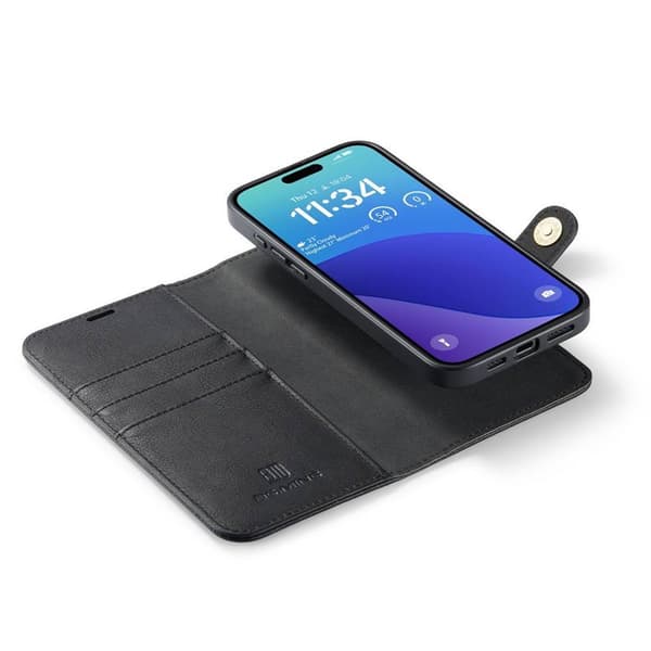 Wallet DG-Ming 2i1 til Apple iPhone 16 Pro Max - Sort