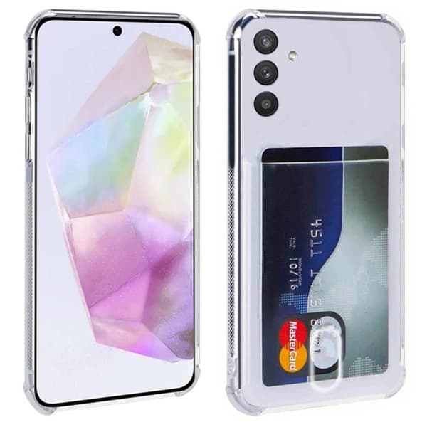 Silikonikotelo ja korttipaikka Samsung Galaxy A35
