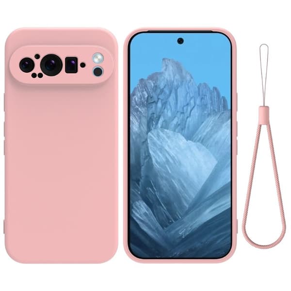 Liquid silikone cover til Google Pixel 9 Pro XL - Pink