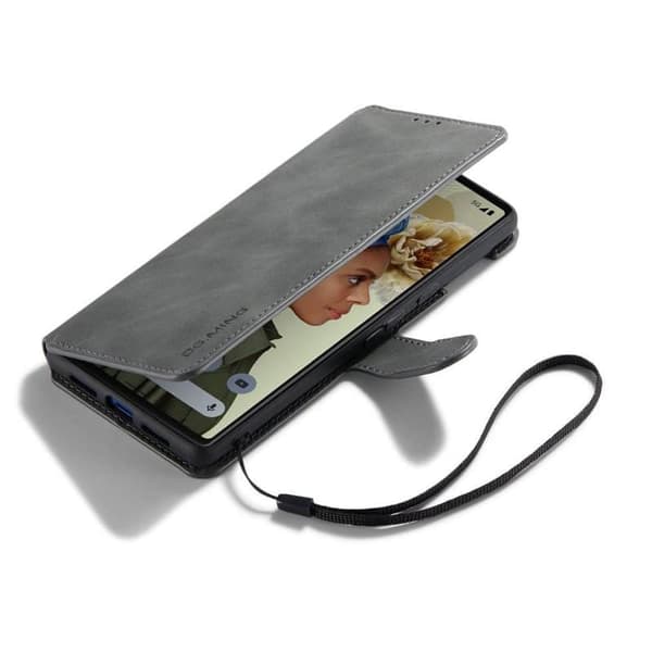 DG-Ming Wallet cover 3-kort til Google Pixel 6 Pro - Grå
