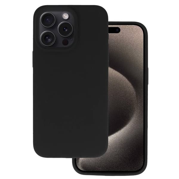 Silicone Lite Case til Apple iPhone 16 Pro - Onyx black