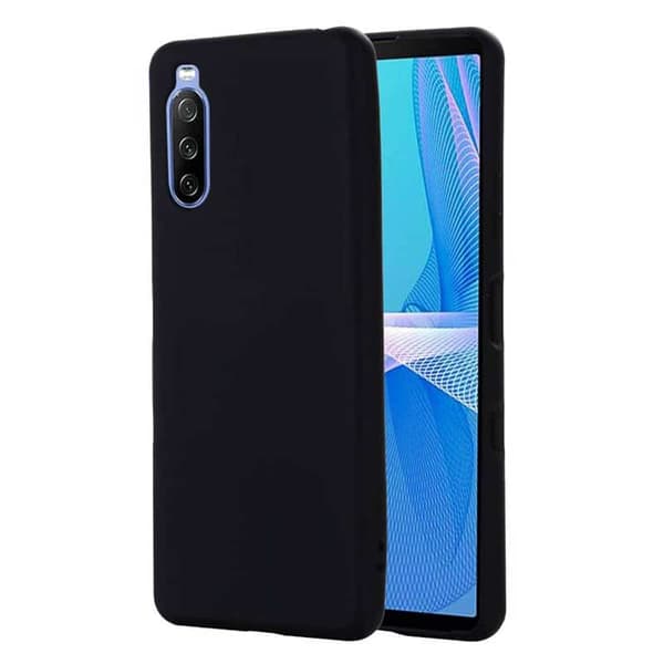 Liquid silikone cover til Sony Xperia 10 III - Sort