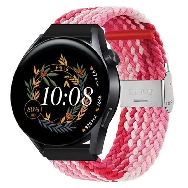 Flettet Elastisk urrem til Huawei Watch GT3 (42mm) - gradientred