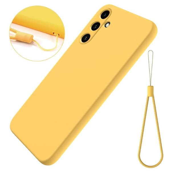 Liquid silikondeksel til Samsung Galaxy A15 - Gul