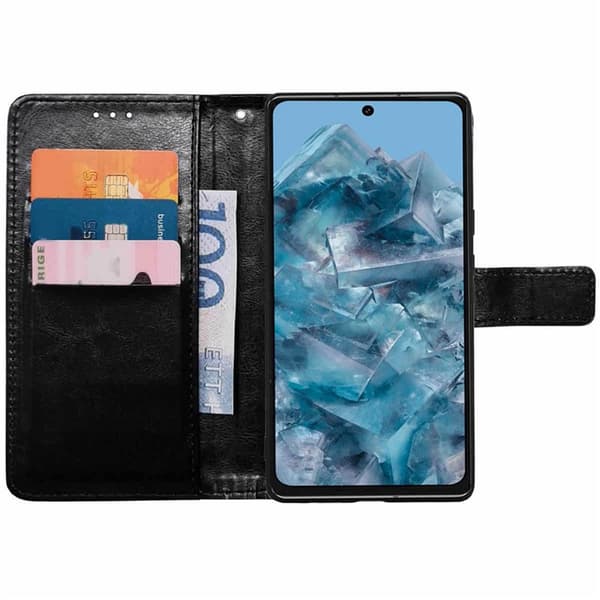 Wallet cover 3-kort til Google Pixel 8 - Sort
