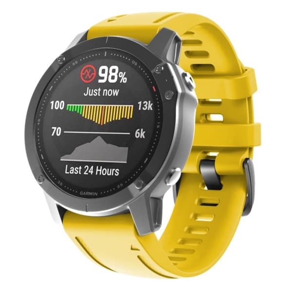 Sport urrem til Garmin Fenix 6S - Gul