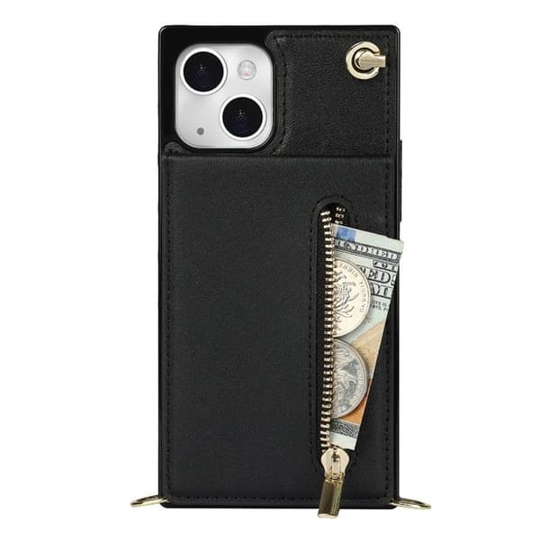 Zipper halskjede deksel til Apple iPhone 13 Mini - Sort