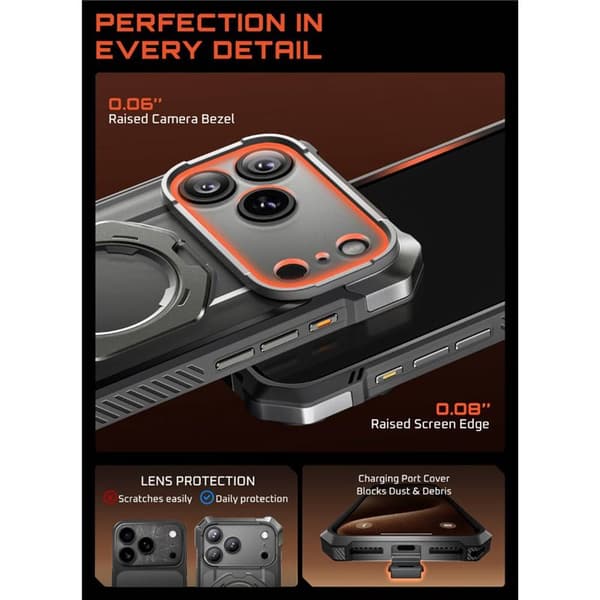 SUPCASE UB Grip cover til Apple iPhone 17 Pro Max - Grey