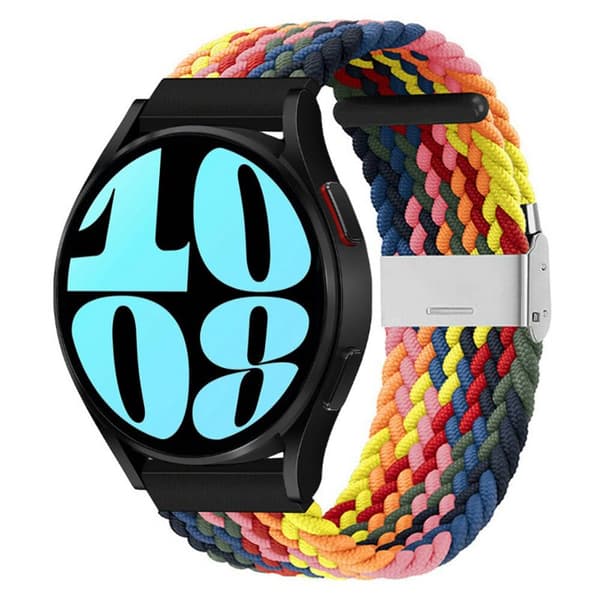 Flettet Elastisk urrem til Samsung Galaxy Watch 6 (40mm) - rainb