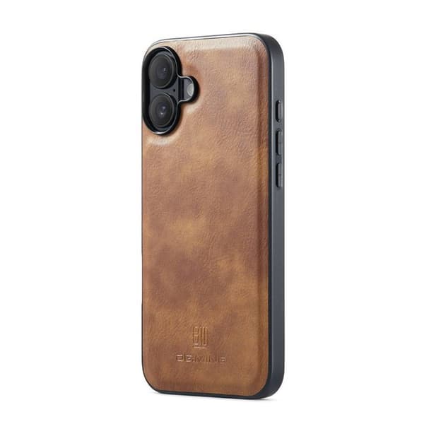 Wallet DG-Ming 2i1 til Apple iPhone 16 Plus - Brun