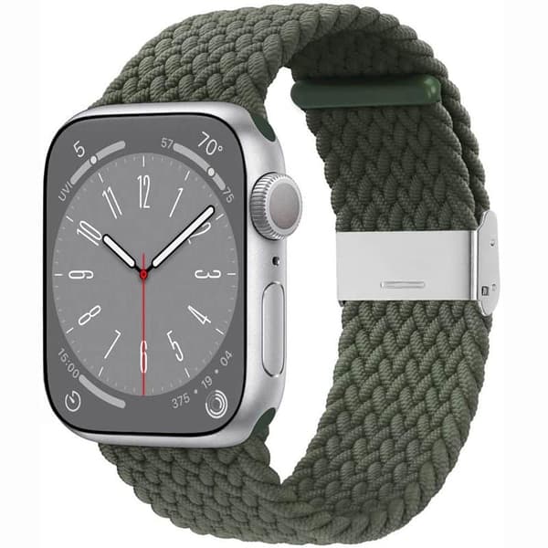 Flettet Urrem til Apple Watch 8 (41mm) - Army