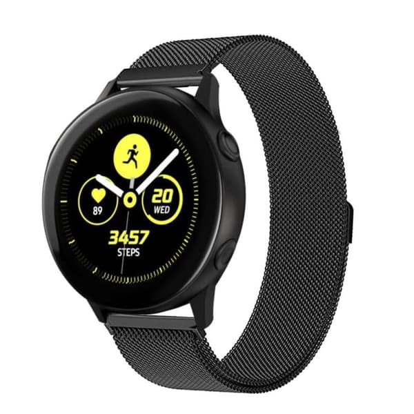 Milanese kellon ranneke Samsung Galaxy Watch Active - Musta