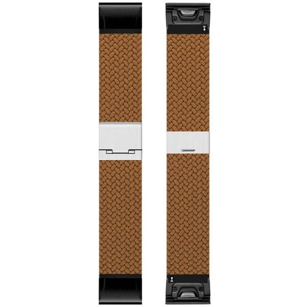 Punottu Kellon ranneke Garmin Instinct 3 (45mm) - Brown